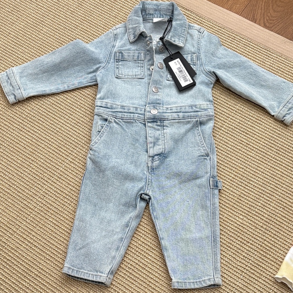 KITH Light Indigo Denim Workman Suit - 6/12 months